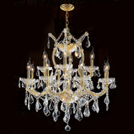 13 Light Maria Theresa crystal chandeliers KL-41039-2627-G