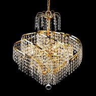 Spiral Crystal Chandeliers KL-41044-1818-G